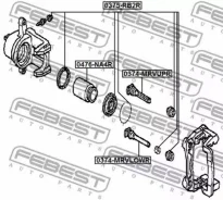 ����������� ���� �������� Honda MR-V 2003-2008 0375-RB2R Febest 0375RB2R 0375RB2R ����