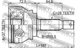 ���� MMC 6B31 CW6W Febest 0410CW6 0410CW6 ����