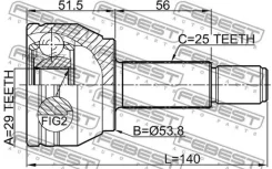 ���� Mazda ZJ ZY DE# Mazda 2 Febest 0510M2 0510M2 ����