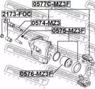 ������� �������� Mazda BK# BL# Mazda 3 CR# Mazda 5 Honda CL7/9 = BC-4346 Febest 0576MZ3F 0576MZ3F ����