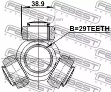 ������� Subaru EJ15/20/25# FA20 FB20/25 EZ30 BL5/9 BLE BP5/9 BPE BR9 BM9 BRF SH# SJ# GG# MMC 4G63/64 CU#W Febest 0816B9 0816B9 ����