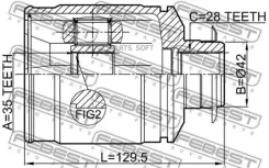 ���� ���������� Hyundai Santa Fe 2.4L G4KE 3.5L G6DC 09/09-12/06 Kia Sorento 2.4L G4KE 3.5L G6DC 09/05-12/09 Febest 1211CMRH 1211CMRH ����