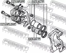 ������� �������� Hyundai Santa Fe 05/11-09/09 Ssang Yong Kyron 05/05- Actyon I/II 05/11- Actyon Sports I/II 07/04- Febest 1476ACTF 1476ACTF ����