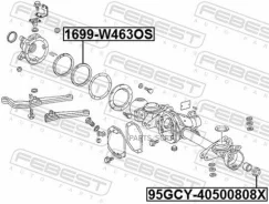������ �������������� ������ ����� Mercedes W463 1992-2018 1699-W463OS Febest 1699W463OS 1699W463OS ����