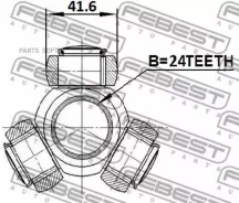 ������� 24X41.6 �������� ��� BMW 3 E90/E91 2004-2012 1916-E60 Febest 1916E60 1916E60 ����