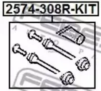 ������������ ���� �������� Citroen DS3 2010- 2574-308R-KIT Febest 2574308RKIT 2574308RKIT ����