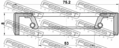 ������� ��������� �������� Nissan Cabstar F24M 2006- 95FBY-55750808X Febest 95FBY55750808X 95FBY55750808X ����