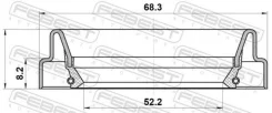 ������� ������� 52.2X68.3X8.2X8.2 95FDY-54680808C Febest 95FDY54680808C 95FDY54680808C ����