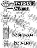 ����� ������ �������� Suzuki YA11/41S YB11/41S YC11S RW415/416/419/420 SX-4 Febest Szsssx4F SZSSSX4F ����
