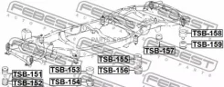 ����������� ��������� ������ � ���� Toyota UZJ200 VDJ200 URJ201/202 LX570 Febest TSB158 TSB158 ����