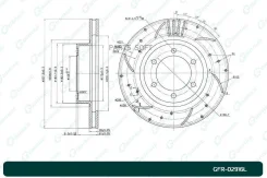 ���� ��������� �������� Toyota GRJ12# KDJ12# GX470 GRN21# UZN21# G-Brake GFR02916L GFR02916L ����