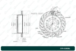���� ��������� ������ Toyota #J9#/12# GX470 G-Brake GFR02858L GFR02858L ����