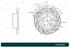 ���� ��������� �������� Toyota URJ201/202 GRJ200 VDJ200/201 LX570 15/08- GSK5# UCK5#/6# USK5#/6# UPK5#/6# G-Brake GFR20747R GFR20747R ����