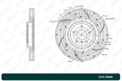 ���� ��������� �������� Nissan FX35/37/50 S51 Y51 Z34 G-Brake GFR21011R GFR21011R ����