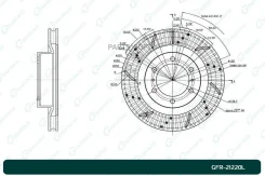 ���� ��������� �������� Toyota GRJ150 KDJ15# GX460 G-Brake GFR21220L GFR21220L ����