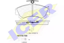 ������� �������� �������� Mitsubishi Carisma 1.8GDi/1.9GDi 95, Volvo S40 95-97 181118-700 ICER 181118700 181118700 ����