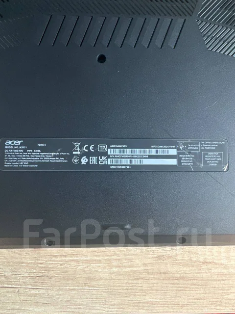 Acer Nitro 5 AN515-55. 15.6", 5����, ��� 8 ��, ���� 512���, WiFi: 1, Bluetooth: 1, ����������� �� 2��. ����