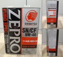 Idemitsu Zepro Euro Spec. 5W-40, �������������, 4��. ����