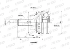 ���� Chevrolet 96183016 Lanos INKO 321020A (CO-1815A 1.5) 321020A ����
