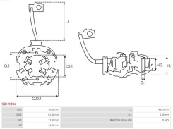 �������� ���� Ford Fiesta 02-19 / Focus 04-19 SBH9004 ����