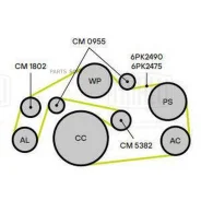 ����� ������. ����� ��� �/� VW Touareg II (10-)/Audi Q7 (06-) 2.7d/3.0d (����. ) (CM 0955) CM0955 ����