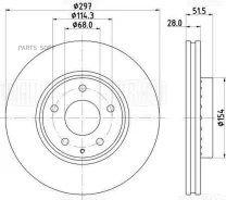 ���� ����. ��� �/� Mazda CX-5 (11-)/(17-)/6 (12-) �����. d=297 (�����. ) (DF 084512) DF084512 ����