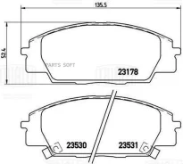 ������� ����. ��� �/� Honda Civic Type R (01-)/(06-) ����. �����. (PF 1040) PF1040 ����