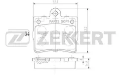 ������� ����. ����. ����. MB C-Class (W202) 96- C-Class (W203) 02- BS2889 ����