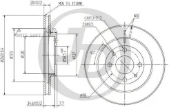 ���� ��������� �������� DF4107 (260x19,8) 4 ��� JUST Drive JBD0001 JBD0001 ����