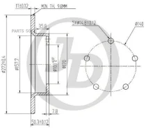 ���� ��������� �������� DF1725 (272x11) 5 ��� JUST Drive JBD0003 JBD0003 ����