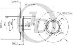 ���� ��������� �������� DF4123 (236x12,6) 4 ��� JUST Drive JBD0013 JBD0013 ����