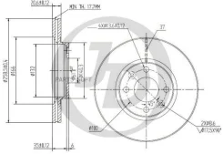 ���� ��������� �������� DF2586 (259x20,6) 4 ��� JUST Drive JBD0040 JBD0040 ����