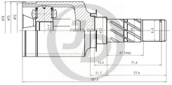 ���� ���������� Subaru EJ20/25# EZ30 BL# BP# GG# GD# JUST Drive JCN0202 JCN0202 ����