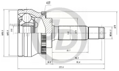 ���� ������� ABS MI033A43 JUST Drive JCT0072A JCT0072A ����