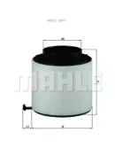 ������ ��������� Audi 2.7L 3.0L TDI A4 07/11- A5 07/06- Q5 8RB 08/11- Mahle LX2092D LX2092D ����