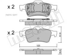    Opel Vectra, Nissan Primera 02, Renault Laguna 01 Metelli 2203370 2203370 