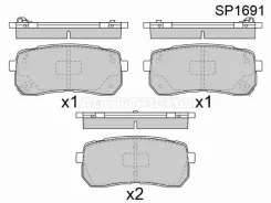 ������� ��������� HI-Q/Sangsin Brake SP1691, ������ SP1691 ����