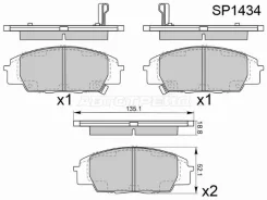 ������� ��������� HI-Q/Sangsin Brake SP1434, �������� SP1434 ����