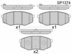 ������� ��������� HI-Q/Sangsin Brake SP1374, �������� SP1374 ����