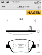 ������� ���������, �������� Hagen Sangsin Brake GP1398 GP1398 ����