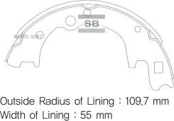 ������� ��������� ����������, ������ - �������� 4�� (���� �� ��������) Sangsin Brake SA045 SA045 ����