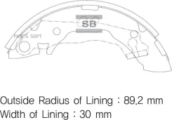 ������� ��������� ����������, ������ - �������� 4�� (���� �� ��������) Sangsin Brake SA047 SA047 ����