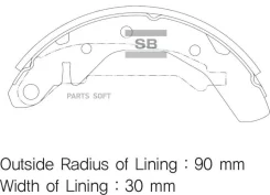 ������� ��������� ���������� - �������� 4�� (���� �� ��������) Sangsin Brake SA086 SA086 ����