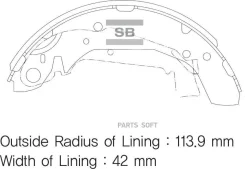 ������� ��������� ������ Hyundai Sonata EF 2.0L 2.7L Elantra 1.6L 06/10- Tucson 4WD Getz 1.6L Sangsin Brake SA111 SA111 ����
