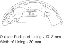������� ��������� ���������� - �������� 4�� (���� �� ��������) Sangsin Brake SA153 SA153 ����