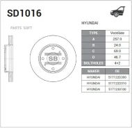 ���� ���������, �������� Sangsin Brake SD1016 SD1016 ����