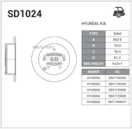 ���� ��������� ������ (262�10) 5 ��� Sangsin Brake SD1024 SD1024 ����