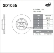 ���� ���������, �������� Sangsin Brake SD1056 SD1056 ����