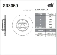 ���� ���������, �������� Sangsin Brake SD3060 SD3060 ����