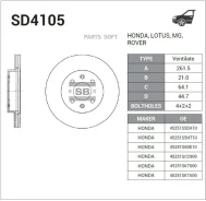 ���� ���������, �������� Sangsin Brake SD4105 SD4105 ����